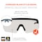 Ergodyne AEGIR, Safety Glasses, Indoor/Outdoor Lens, Matte Black Frame Frame AEGIR-IO - alternate 5